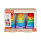 Fisher-Price, Stacking Shape Sorter, jucarie din lemn pentru bebelusi