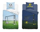 Football, set lenjerie de pat single, fluo, 140-200 cm