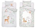 Forest Friends, set lenjerie de pat single, gri, 90-120 cm