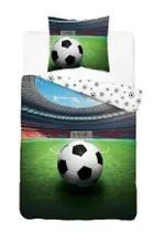 Fotbal, set lenjerie de pat single, 140-200 cm