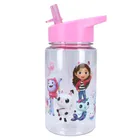 Gabby's Dollhouse, Drink Up, sticla da apa cu pai, roz, 450 ml