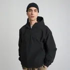 Geaca anorak impermeabila cu gluga si croiala boxy NOWEAR