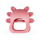 GiliGums, Axolotl, jucarie dentitie din silicon, roz