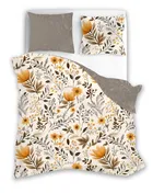 Gusto, Crizantema, set lenjerie de pat single, din bumbac, 140-200 cm