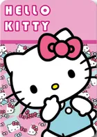 Hello Kitty, patura polar, roz, 100-140 cm
