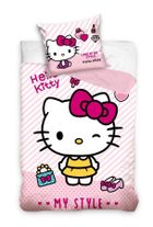 Hello Kitty, set lenjerie de pat single, 160-200 cm