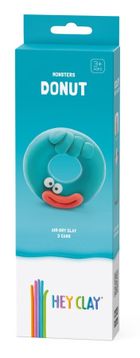 Hey Clay, Aliens, Donut, set creativ, 3 cutii de plastilina