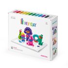 Hey Clay, Monsters, set creativ, 18 cutii de plastilina