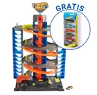 Hot Wheels, Mega Garage + set de 5 masini gratuit, set promotional