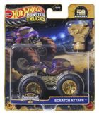 Hot Wheels, Monster Trucks, Bigfoot, Scratch Attack, masina, scara 1:64, JDW04