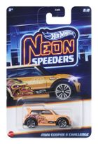 Hot Wheels, Neon Speeders, Mini Cooper S Challenge, masina, scara 1:64, JBY96
