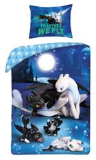 How To Train Your Dragon, set lenjerie de pat single, 140-200 cm