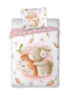 Iepure, set lenjerie de pat single, 100-135 cm