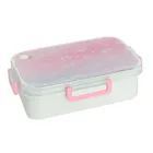 Kayokki, cutie de pranz compartimentata, 23-7-17 cm, 1200 ml, Ursulet panda gri