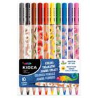 Kidea, creioane colorate triunghiular jumbo, 10 culori