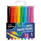 Kidea, creioane gel, pisici, 8 culori