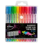 Kidea, pix cu gel, fluo, 12 culori