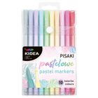 Kidea, set de markere, pastel, 10 culori