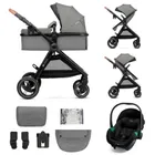 Kinderkraft, Esme Pro, carucior multifunctional 3in1, Moonlight Grey