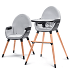 Kinderkraft, Fini, scaun inalt pentru hranire copii 2in1, negru