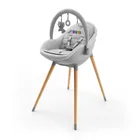 Kinderkraft, Fini Up, scaun de masa 3in1, gri