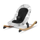 Kinderkraft, Finio, sezlong cu functie de balansoar, negru/alb
