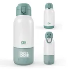 Kinderkraft, Gaja, incalzitor mobil de lapte si termos 2in1, verde, 500 ml
