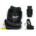 Kinderkraft, I-Grow 2 Plus, scaun auto, i-Size, negru, 40-150 cm