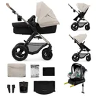 Kinderkraft, Moov 2, Air Wheels, carucior multifunctional 4in1, Moonlight Grey