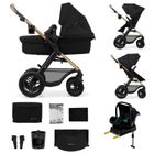 Kinderkraft, Moov 2, Air Wheels, carucior multifunctional 4in1, Pure Black