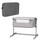 Kinderkraft, Neste Up, patut atasabil (co-sleeper) 3in1, gri