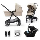 Kinderkraft, Newly, carucior multifunctional 3in1, Sand Beige