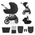 Kinderkraft, Prime 3, carucior multifunctional, 3in1, Venezian Black