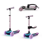 Kinderkraft, RAKET UP, trotineta LED cu 3 roti cu sezut, 2in1, Pink