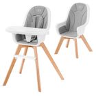 Kinderkraft, Tixi, scaun de masa 2in1, gri