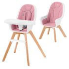 Kinderkraft, Tixi, scaun de masa 2in1, roz