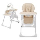 Kinderkraft, Tummie, scaun de masa pliabil 2 in 1, Beige