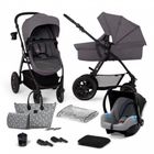 Kinderkraft, Xmoov, Mink, carucior multifunctional pentru copii, 3in1, Dark Grey