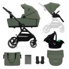 Kinderkraft, Yoxi, Mink Pro, carucior multifunctional 3 in 1, Mystic Green
