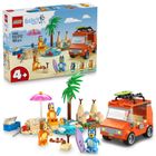 LEGO Bluey, Calatoria familiei lui Blue cu masina la plaja, 11202