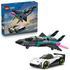 LEGO City, Avion cu reactie vs masina, 60489