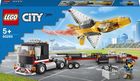 LEGO City Great Vehicles, Transportor de avion cu reactie pentru spectacol aviatic, 60289