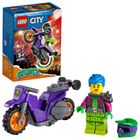 LEGO City, Motocicleta de cascadorie pentru wheelie, 60296