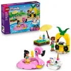 LEGO Friends, Petrecere la piscina cu unicornul si flamingo, 42658