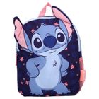 Lilo si Stitch, Fluffy Friends, rucsac din plus pentru prescolar, albastru