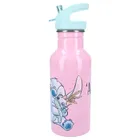 Lilo si Stitch, Take A Sip, sticla da apa cu pai, roz, 500 ml
