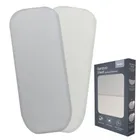 Lionelo, cearceaf cu elasic, din bambus, alb/gri, 28-70 cm, 2 buc.