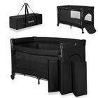 Lionelo, Ellen, patut de calatorie cu extensie mare 3in1, Black