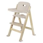 Lionelo, Floris, scaun inalt din lemn, Beige Natural