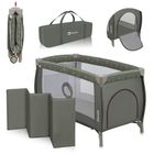 Lionelo, Sven Plus, patut de calatorie cu accesorii, Beige Olive